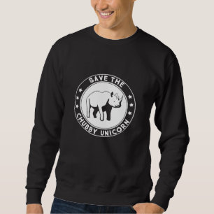 Rett der Chubby Unicorns Fat Rhino Vintages Design Sweatshirt
