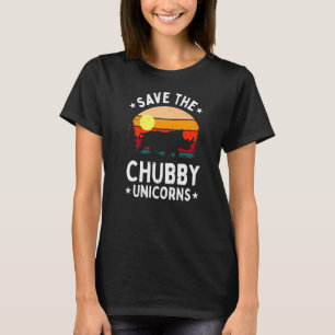 Rett der Chubby Unicorns Vintag Rhino Animal Rig T-Shirt