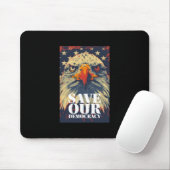 Rett der Demokratie Mousepad (Mit Mouse)