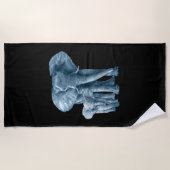 Rett der Elefanten Art Animal Lover Strandtuch (Vorderseite)