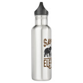 Rett der Elefanten Elephant Lover Protect Wildlife Edelstahlflasche (Links)