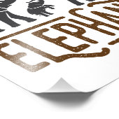 Rett der Elefanten Elephant Lover Protect Wildlife Fotodruck (Ecke)