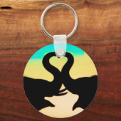 Rett der Elefanten-Herzstämme Schlüsselanhänger (Vorderseite)