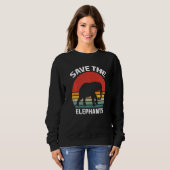 Rett der Elefanten-Kostüm-Elefanten Sweatshirt (Vorne ganz)
