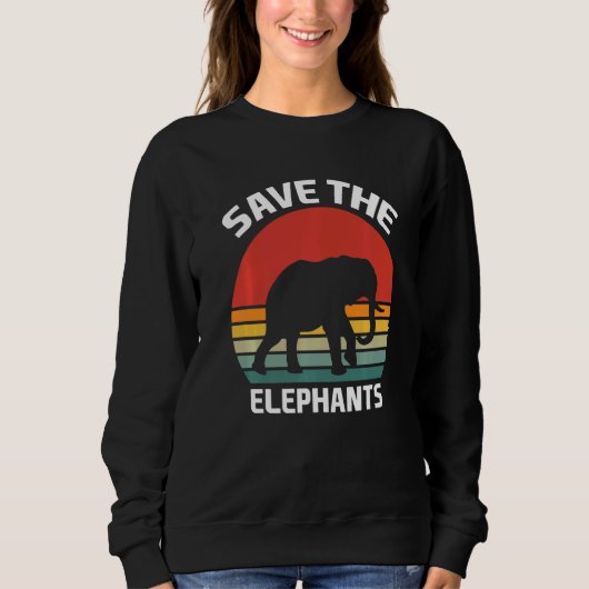 Rett der Elefanten-Kostüm-Elefanten Sweatshirt (Vorderseite)