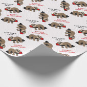 Rett der Energie | Funny Sloth Personalisiert Geschenkpapier (Ecke)