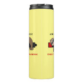 Rett der Energie | Funny Sloth Template Custom Thermosbecher (Rückseite)