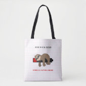Rett der Energie | Funny Sloth Template Tasche (Vorderseite)