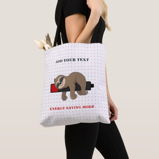 Rett der Energie | Funny Sloth Template Tasche (Von Nahem)
