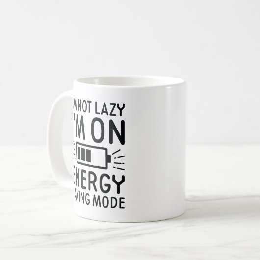 Rett der Energie Kaffeetasse (Vorderseite Links)