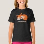 Rett der Energie | Schlafende Fox Funny T - Shirt (Vorderseite)