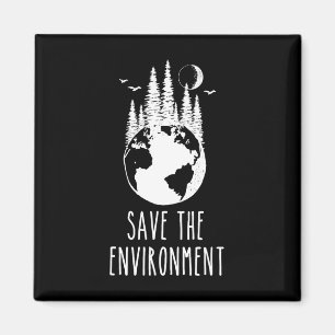 Rett der "Environment Earth Day Nature Wildlife Co Magnet