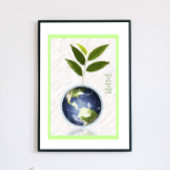 Rett der Erde - Grünes Grenzplakat Poster