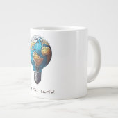 Rett der Erde Jumbo-Tasse (Vorderseite Rechts)