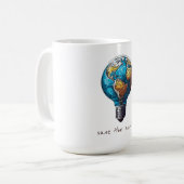 Rett der Erde Kaffeetasse (Vorderseite Links)
