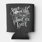 Rett der Erdoberfläche mit Bier-Erden-Tag Dosenkühler (Rückseite)