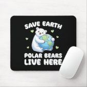 Rett der Erdpolarbären live Here Earth Day Mousepad (Mit Mouse)