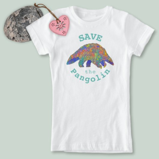 Rett der gefährdeten Tierart Pangolin T-Shirt