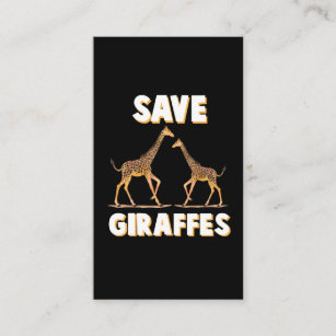 Rett der Giraffes Safari Conservation Supporter Visitenkarte