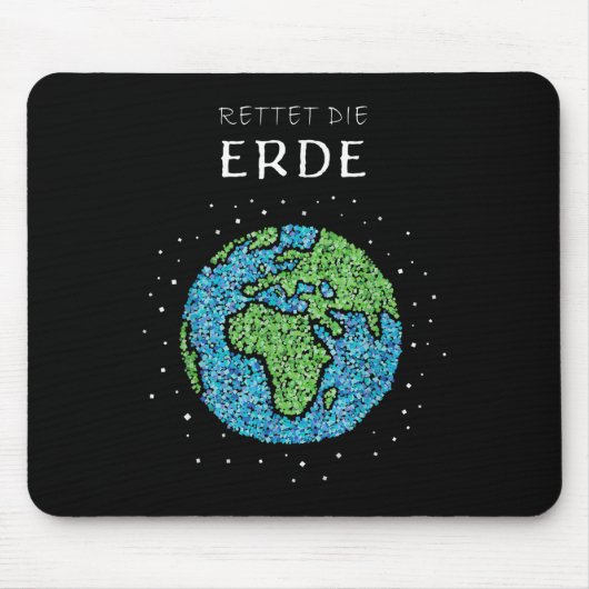 Rett der globalen Klippe für den Umweltschutz Mousepad (Vorne)