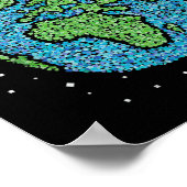 Rett der globalen Klippe für den Umweltschutz Poster (Ecke)