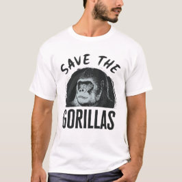 Rett der Gorillas Gorilla bedroht Aussterben T-Shirt