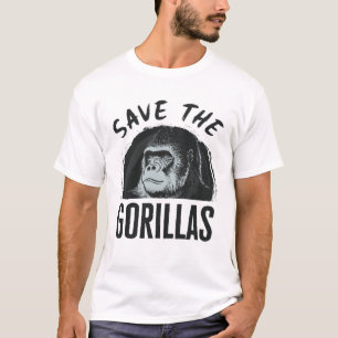 Rett der Gorillas Gorilla bedroht Aussterben T-Shirt