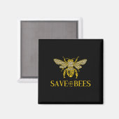 Rett der Honigwabenkräfte der Bienen Magnet (Vorderseite/Rückseite)