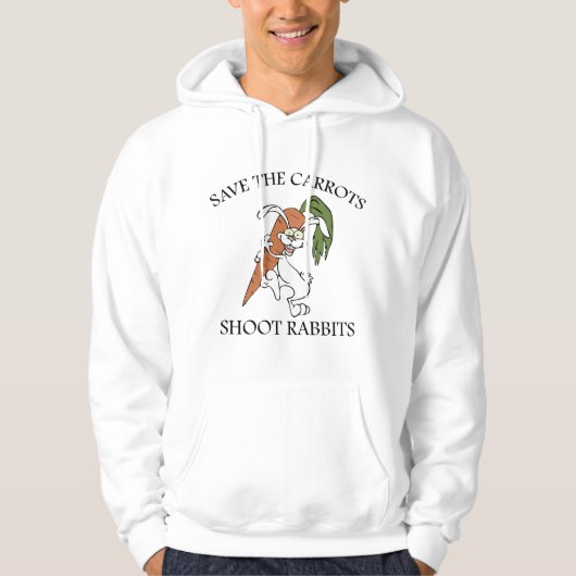 Rett der Karotten schießen Kaninchen Hoodie (Vorderseite)