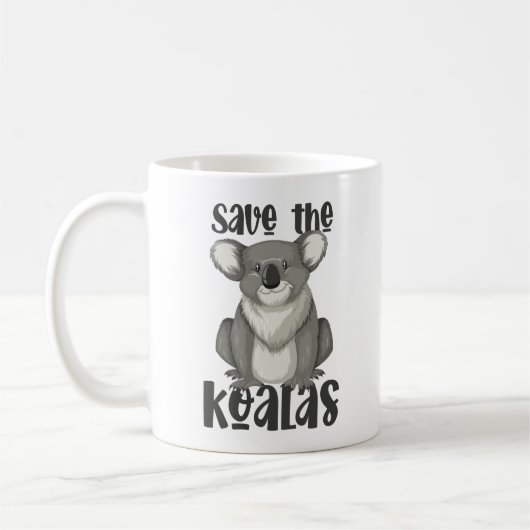 Rett der Koalas-Tasse Kaffeetasse (Links)