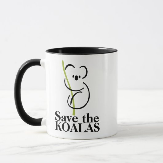 Rett der Koalas-Tasse Tasse (Links)