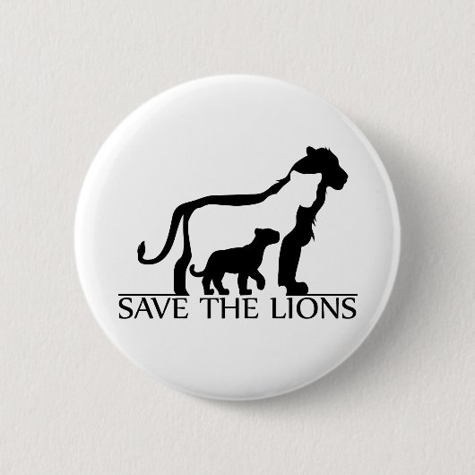 Rett der Löwen Button (Vorderseite)