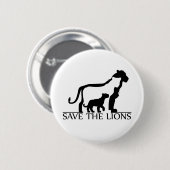 Rett der Löwen Button (Vorne & Hinten)
