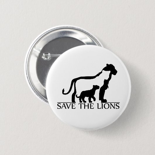 Rett der Löwen Button (Vorne & Hinten)