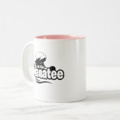 Rett der Manatee-Tasse Zweifarbige Tasse (Vorderseite Links)
