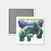 Rett der Manatees Magnet (Vorderseite/Rückseite)