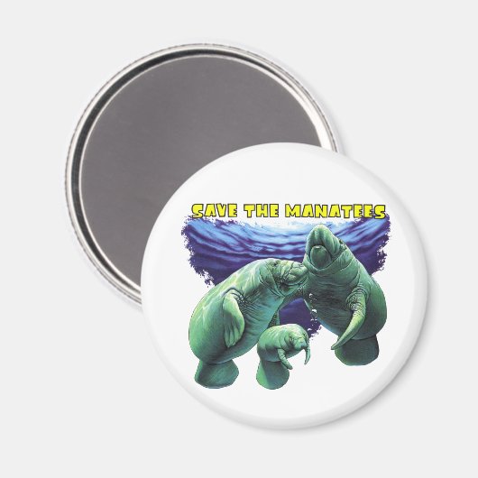 Rett der Manatees Magnet (Vorderseite/Rückseite)
