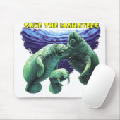 Rett der Manatees Mousepad (Mit Mouse)