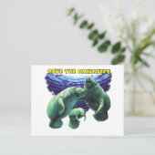 Rett der Manatees Postkarte (Stehend Vorderseite)