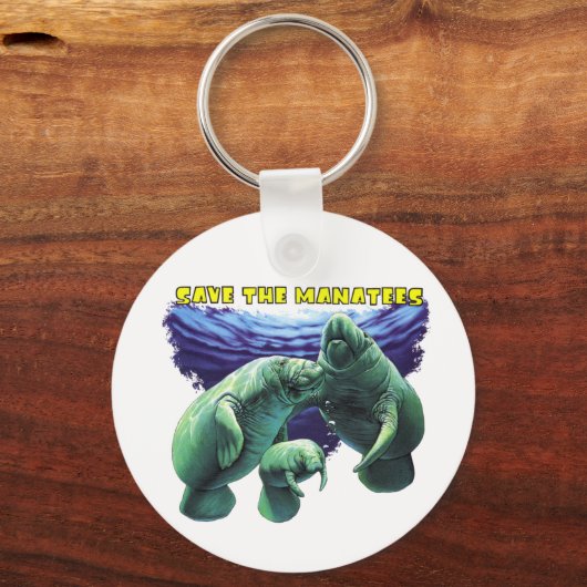 Rett der Manatees Schlüsselanhänger (Vorderseite)