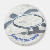 Rett der Meeresschildkröte Magnet (Vorne)