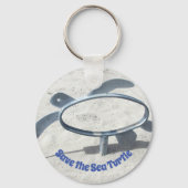 Rett der Meeresschildkröte Schlüsselanhänger (Rückseite)