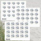 Rett der Meeresschildkröten-Erde Quadratischer Aufkleber