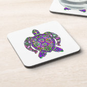 Rett der Meeresschildkröten Getränkeuntersetzer (Linke Seite)