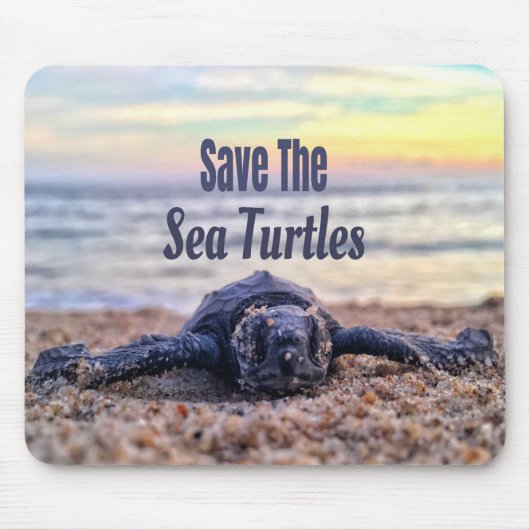 Rett der Meeresschildkröten Mousepad (Vorne)