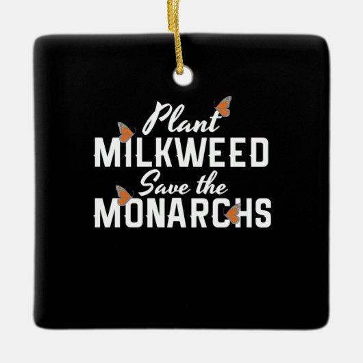 Rett der Monarchen-Schmetterling Keramikornament (Vorderseite)