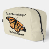 Rett der Monarchschmetterlinge Waschbeutel (Rechte Ecke)
