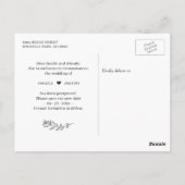 Rett der Neudatumsänderung der Hochzeit verschoben Postkarte (Rückseite)