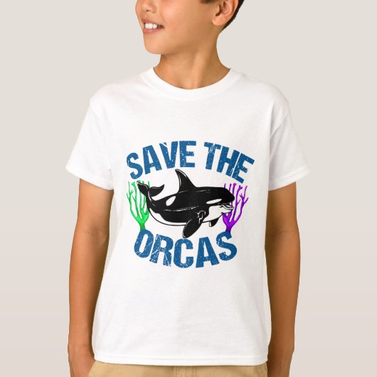 Rett der Niedlichen Ozeantierkids von Orcas T-Shirt (Vorderseite)