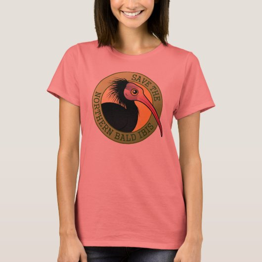 Rett der Nord-Bald-Ibis T-Shirt (Vorderseite)